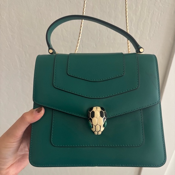 BVLGARI Handbags - Bulgari serpenti forever handbag in green